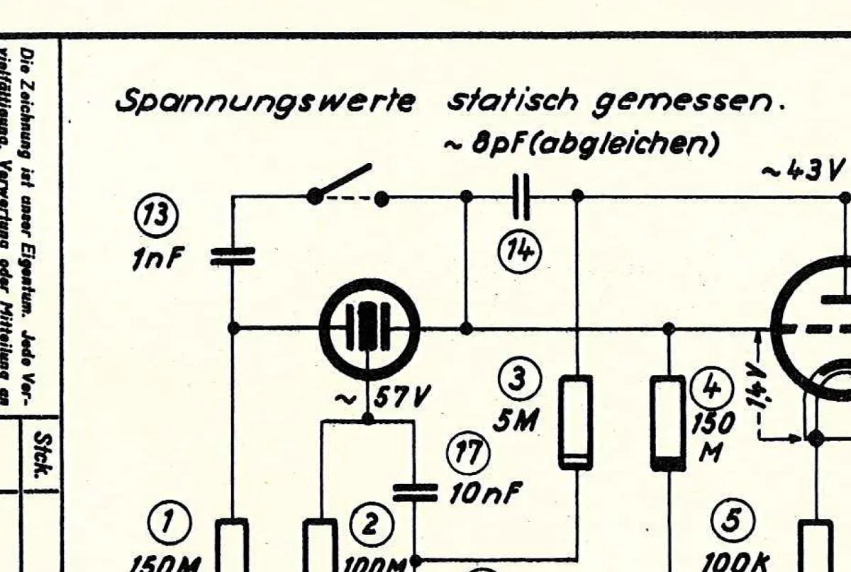 Technical drawing of the S2 switch